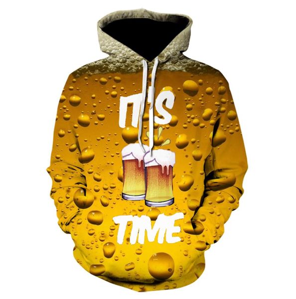 3d cerveja hoodie dos homens hoodies impressão harajuku moletom impresso comida com capuz engraçado gótico com capuz casual roupas masculinas 20203138456