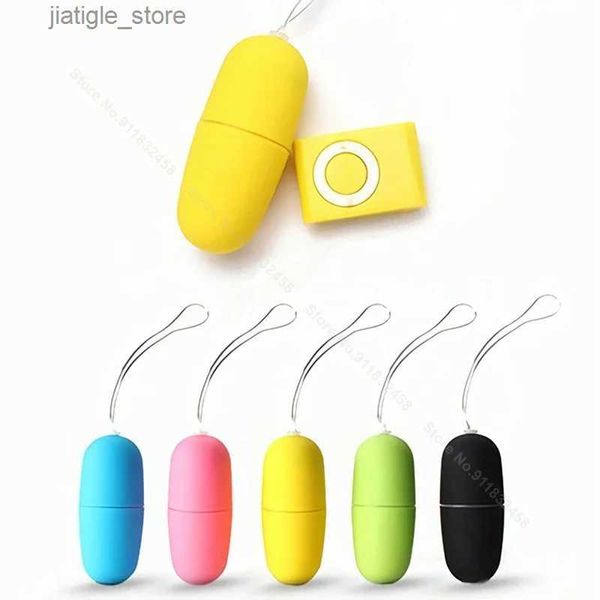 Outros itens de beleza da saúde Jogo adulto Vibração feminina Jump Wireless MP3 Remote Control Multi Speed Vibrator Y240407