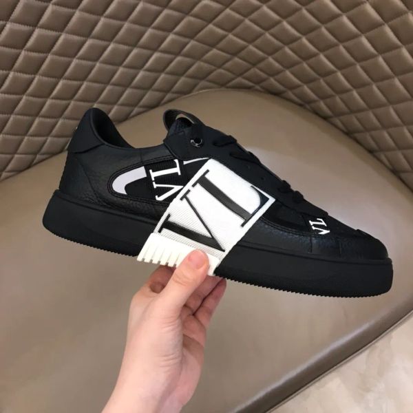 Designer lässige Schuhe Low Flat Open Sneakers Plattform Männer Frauen Leder Leder Black White Schuh Luxus Kalbsleder Sportlaafer Mode Italien Trainer