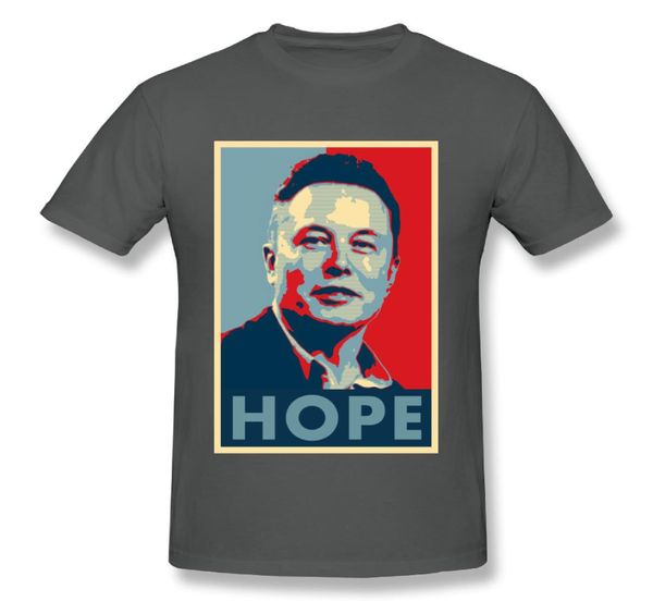 Elon Musk Hope Camisetas Populares Homens Em Torno Do Pescoço Design Camisetas Agradáveis Camiseta Legal Tee Espaço t shirt8370072