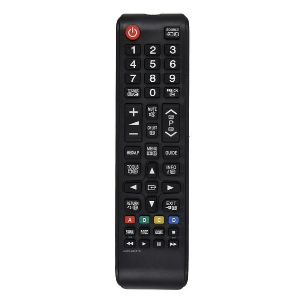 Telecomando TV AA59-00741A per Samsung Smart TV AA59-00603A AA59-00496A AA59 Copia codice opzionale Nero Servizio singolo ABS FY