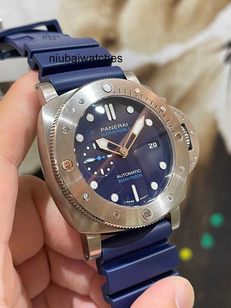 Relógios mecânicos de luxo submarino PAM00692 Relógio automático de masculino 47mm de aço inoxidável à prova d'água de alta qualidade