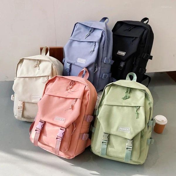 Mochila bonito elegante estilo universitário casual bolsa feminina para adolescentes e viagens ao ar livre