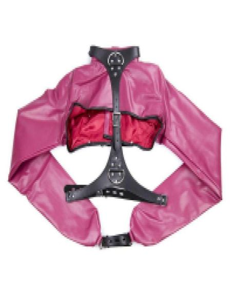 Raccoglitore per braccio in pelle PU sexy sopra la spalla Bondage Schiavo Fetish One Armbinder Guanto SM BDSM Kit per bondage per adulti Restrizioni Giocattolo del sesso9998306