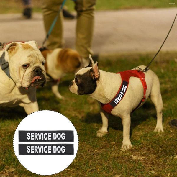 Hundehalsbänder, 2 Paar Haustiergurt-Aufkleber, dekorative Gurtaufnäher