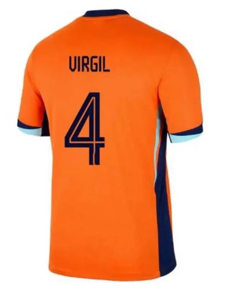 25 Hollanda Memphis Avrupa Kupası 23 24 Holland Club Jersey Jong Virgil Dumfries Bergvijn Gömlek 2024 Klaassen Blind de Ligt Erkekler Çocuk Kiti Futbol Gömlek. 28