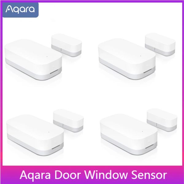 Controllo Aqara Sensore per porte e finestre Connessione wireless Zigbee Sensore mini porta intelligente Funziona con l'app Mi Home per Xiaomi Mijia Smart Home