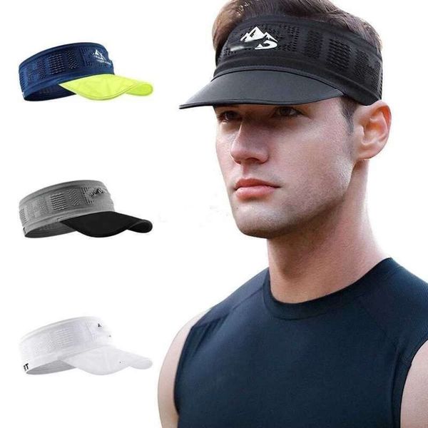 Sommer-Sonnenhut für Herren und Damen, Laufmütze, schnell trocknend, atmungsaktives Mesh-Sonnenhut, oben leer, Tennisball, Golf, Fahrrad, Hut, Baseballkappe