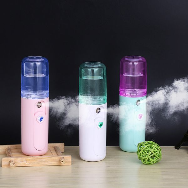 Novo nano spray hidratante instrumento de carregamento usb portátil spray frio instrumento beleza vaporizador rosto pulverizador