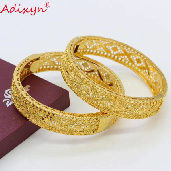 Pulseiras adixyn requintado Pattern Bracelet para mulheres/homens colorido dourado dubai bangle jóias de jóias de casamento N080825