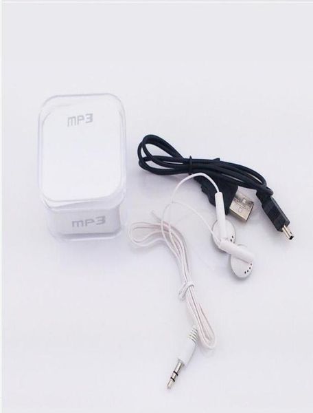 Mini Klip Mp3 çalar Bütün ucuz spor tarzı metal MP3 çalarlar perakende kutusu kulaklık ile ekransız usb kablosu Mikro TF2253672