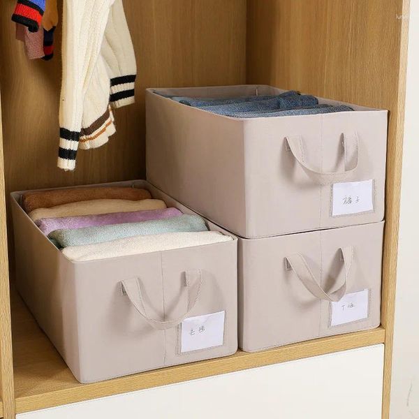 Sacos de armazenamento Cloud Soft Cotton Box Lavável Roupas Cesta de estrutura de aço Classificando calças para casa