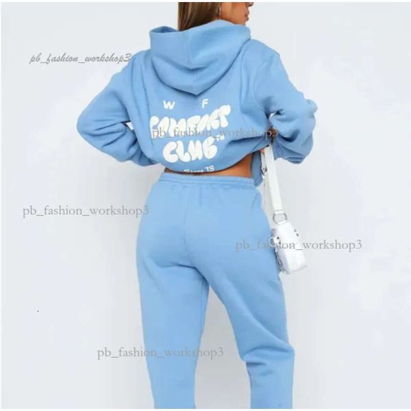 Set di tute con cappuccio Foxx bianco Set di abbigliamento Donna Primavera Autunno Inverno Nuovo set con cappuccio Pullover sportivo a maniche lunghe con cappuccio 997