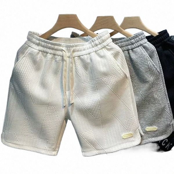 Herren Shorts Sommer Laufen Männer Casual Jogging Sport Kurze Hosen Wellenmuster Einfarbig Kordelzug Lose Trockene Turnhalle Sport 230529 z4ki #