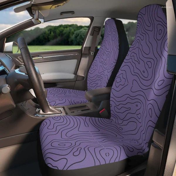 Copertini per sedili per auto Topografia viola | Costume