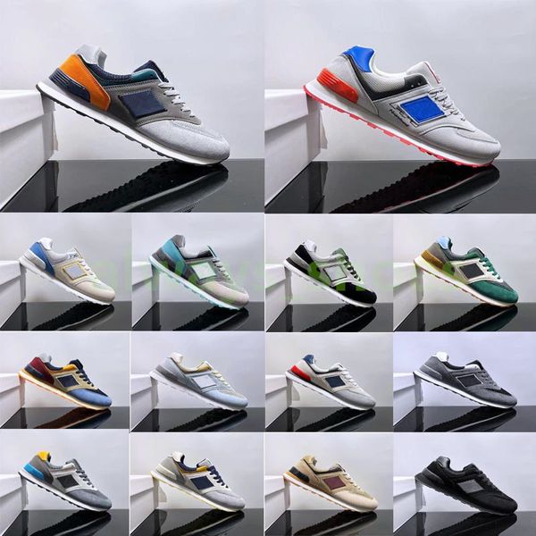 2024 Classic 574 uomo donna scarpe casual Scarpe da corsa 574s sneakers firmate Panda Borgogna Ciano Syracuse UNC sport all'aria aperta scarpe da ginnastica da uomo 36-45 A41