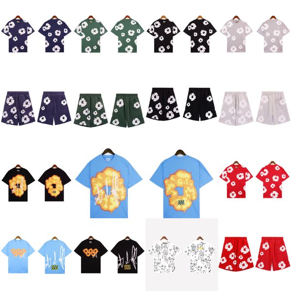 Luxo Mens Tees Camisetas Designers Homens Mulheres Tops Shorts Set Algodão Hip Hop Camisetas Moda Mangas Curtas Conjuntos de Roupas