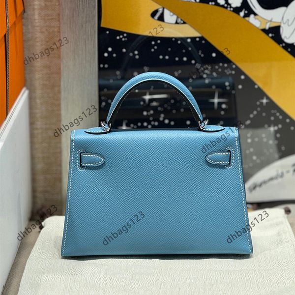 10a mini çanta çantası tasarımcı kadın çanta lüks omuz torbası kemer çantası epsom 20cm crossbody tasarımcı çantası üst el yapımı çantalar sağlam klasik turuncu ayna kalite çantalar