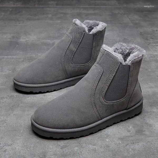 Casual Schuhe 2024 Herbst Und Winter männer Flache Baumwolle Stiefel Plus Unten Warme Turnschuhe Für Männer