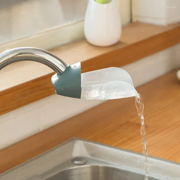 Badezimmer-Waschtischarmaturen, Wasserhahn-Verlängerungsgerät für längeres Wasser-Händewaschen, spritzwassergeschützter Kopf, Auslasshülsendüse