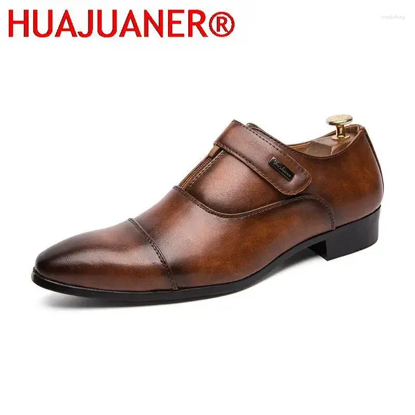 Scarpe eleganti da uomo d'affari firmate mocassini formali in pelle verniciata slip on da uomo calzature da club abiti da sera maschili