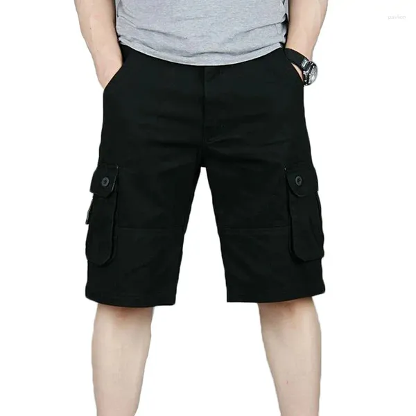 Erkek Şort Yaz Yaz Erkek Ordu Kargo İş Gündelik Yıkama Cep Kısa Moda Joggers Genel Askeri Pantolon Artı Boyut 29-46