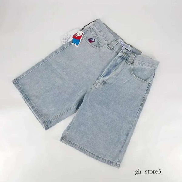 Männer Shorts Retro Hip Hop Cartoon Grafik Streetwear Denim Y2k Großer Junge Stickerei Baggy Jorts Harajuku Gym Basketball Männer 414