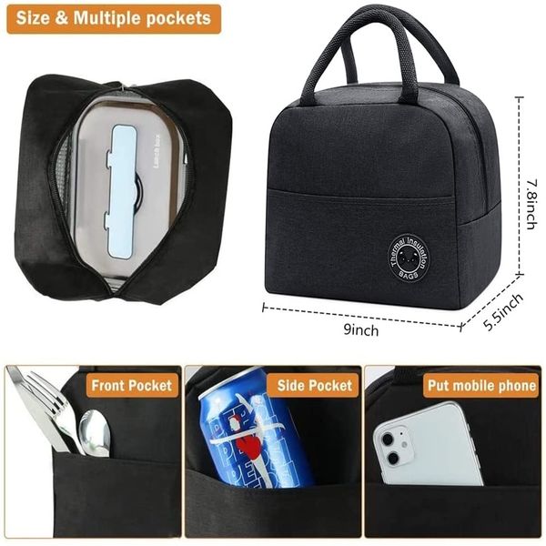 Thermal -Mittagessen -Abendessen Taschen Reise Picknick Aufbewahrung Handtaschen Schmetterling Druck Isolierte Kühlschule Arbeit Lunchbeutel Beutel Beutel