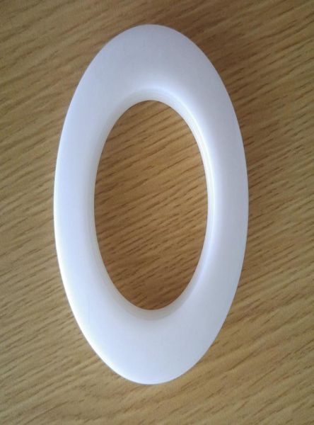 Accessori per tende con decorazione di colore bianco di alta qualità, anelli in plastica, occhielli per tende8817841