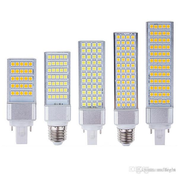 Vendita al dettaglio di alta qualità ultra luminoso E27 E14 G24 110V240V SMD 5050 chip 180 angolo del fascio led lampada a led mais luce 5847981