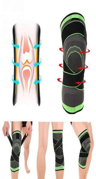 1pcs Spor Dizleri Fitness Koşu Bisiklet Dizini Destek Brace Elastik Naylon Dış Hava Sıkıştırma Diz Pad Kılıf Safa 4888107