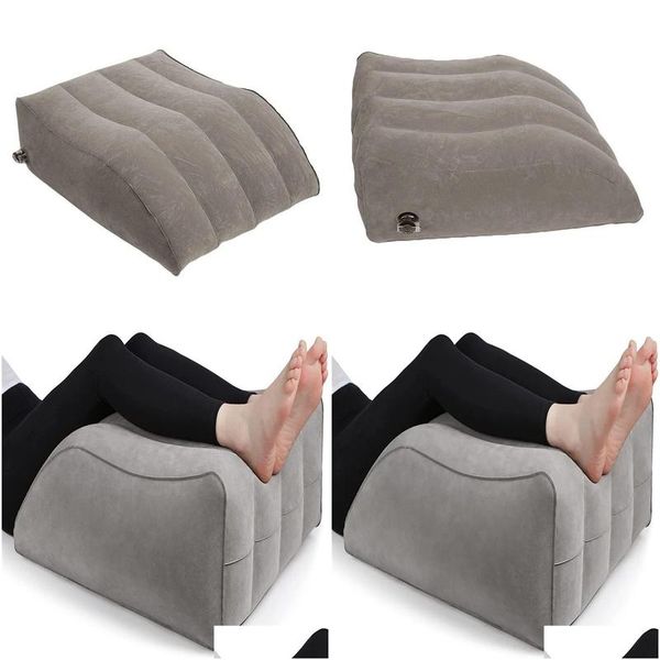 Cuscini gonfiabili a cuneo con elevazione della gamba del cuscino Comfort per il sonno Rilassamento della schiena Supporto Drop Delivery Dhgye