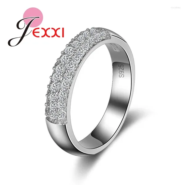 Cluster-Ringe, luxuriöser österreichischer Zirkon-Ehering für Frauen, Eternity-Ring, 925er Sterlingsilber, Großhandel, Schmuck, Lieferantenpreis