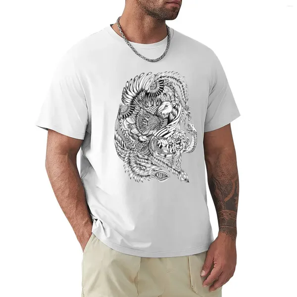 Polos masculinos Phoenix 2014 T-shirt Vintage Customs Design Your Own Oversized Kawaii Clothes Mens