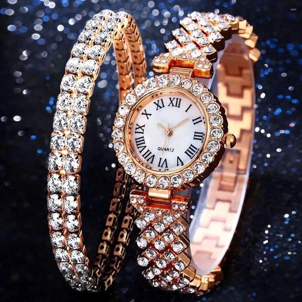 Orologi da polso 2024 Orologi di lusso da donna con diamanti strass moda elegante orologio da polso orologio al quarzo orologio da donna per ragazza Relogio Feminino