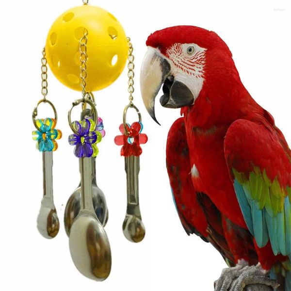 Andere Vogelzubehörteile, groß, kompatibel mit rostfreien Schaukeln für Haustiere, Spielzeuglöffel aus Stahl, Papageien für andere