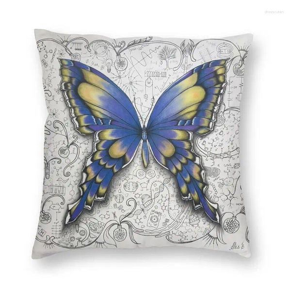 Yastık Kelebek Kanatlarınızı Yayıyor, Kapak Ev Dekoratif Özel Bilim Biyolojisi 40x40cm Pillowcover Kanepe