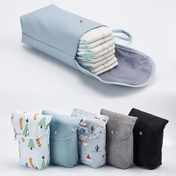 Novo bolsa de fraldas à prova d'água e reutilizável, bolsa de bebê, bolsa de armazenamento de fraldas de grande capacidade para mamãe por atacado