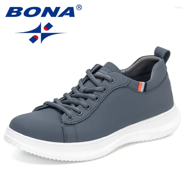 Повседневная обувь BONA 2024, дизайнерские кроссовки для прогулок, мужские модные дышащие резиновые удобные кроссовки для отдыха Mansculino