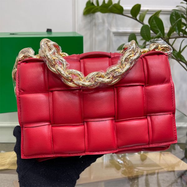 Designer-Tasche Chain Cassette Knot Intrecciato Umhängetasche Leder Umhängetasche Damen Luxusmarke Umhängetaschen Klassisch hochwertig mit Box