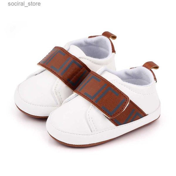 Первые ходоки для новорожденных, детская обувь для мальчиков и девочек, мягкая подошва из искусственной кожи, противоскользящая противоскользящая обувь для малышей, детские кроссовки4998614 L240402