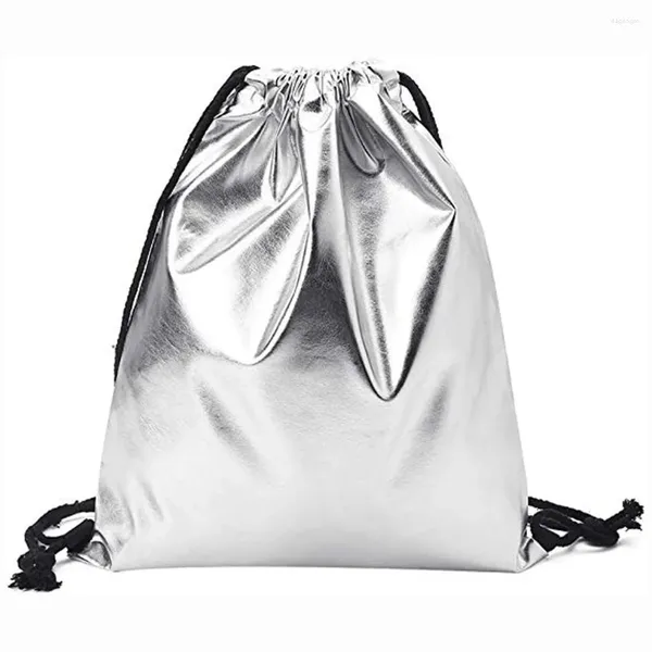 Cordão feminino bolsa de ombro tote moda sólida bolsa mochila senhoras para adolescentes viagens meninas mochila feminina