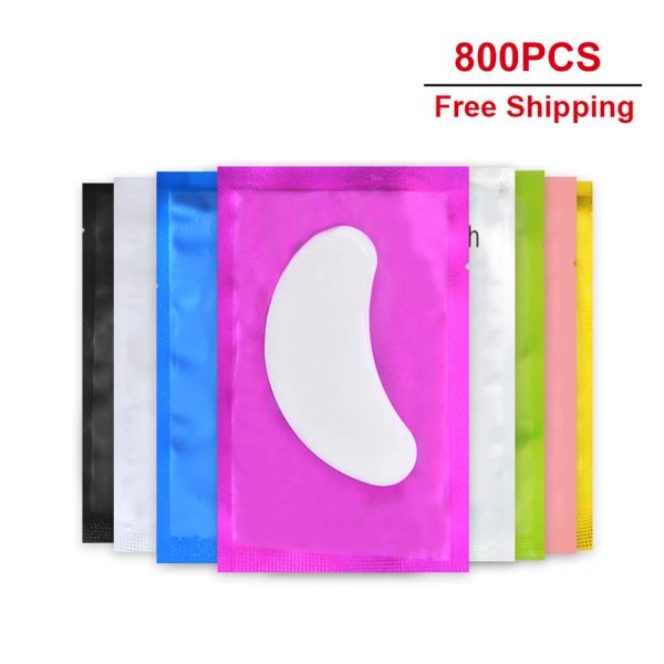 Escova 800Pairs Eye Patches Extensão de cílios sob os olhos Makeup Hydrogel Gel Eyelash Patches Tip Stickers Pads Ferramentas por atacado