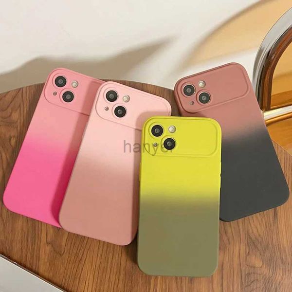 Casos de telefone celular Luxo Gradiente Líquido Silicone Soft Case para OPPO Reno 8 8T 5G 5 6 4Z 7Z Encontre X3Lite X2Lite X3 X5 X6 Pro Lens Camera Cover 2442