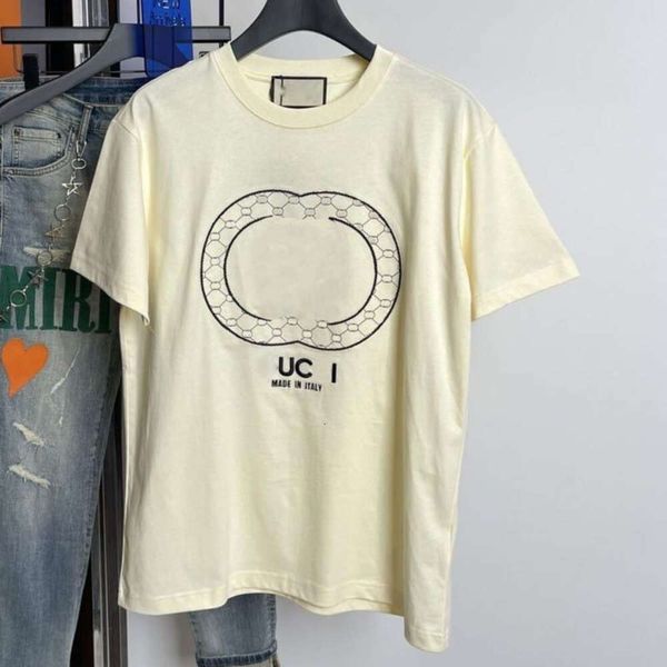 Plus Size Camisetas Mens Camiseta Verão Moda Carta Floral Impressão Designer Camisas Em Torno Do Pescoço Casual Manga Curta Tops