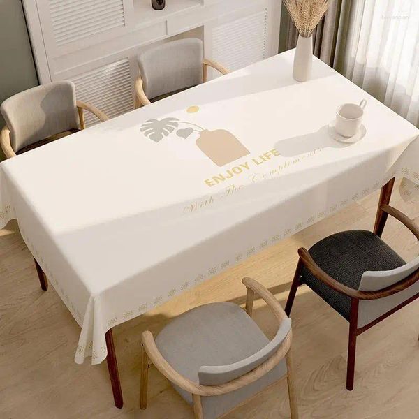 Toalha de mesa retangular toalha de mesa impermeável à prova de óleo anti-escaldante e antiderrapante