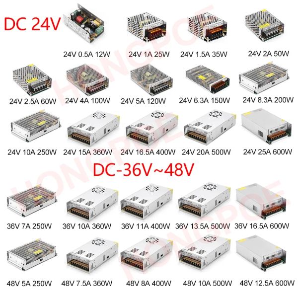 5 V 12 V 24 V 36V Netzteil SMPS 5 12 24 36 V AC-DC 220V bis 5V 12V 24 V 36V 1A 2A 3A 5A 10A 20A 30A SCHWICKLICHE NETZUNGSLIEFER SMPS