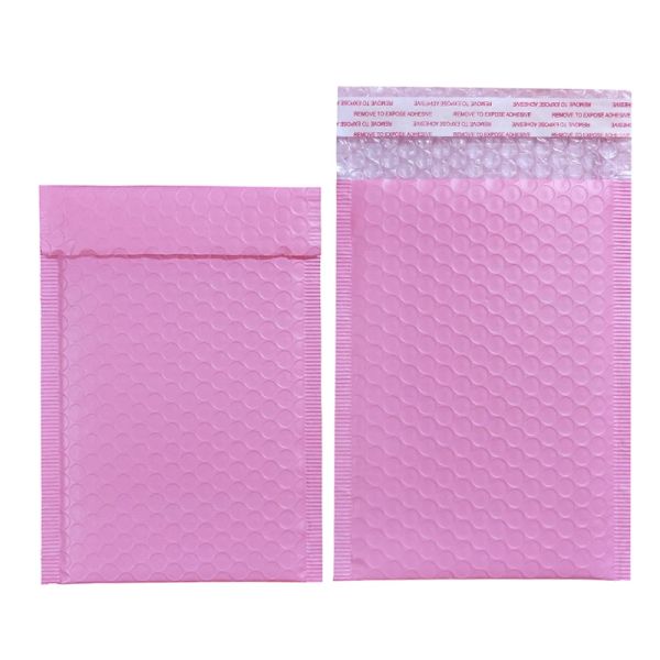 Mailers 50pcs Pink rosa Poly Bubble Mailer envelope acolchoado self SEAL