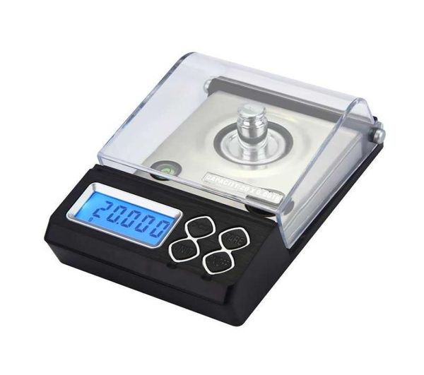 50g0001g Präzision digitaler Milligrammskala 20G 0001 Horizontaler elektronischer Gleichgewicht Pulver Skalen Goldschmuck Karat Labor Scale1631458