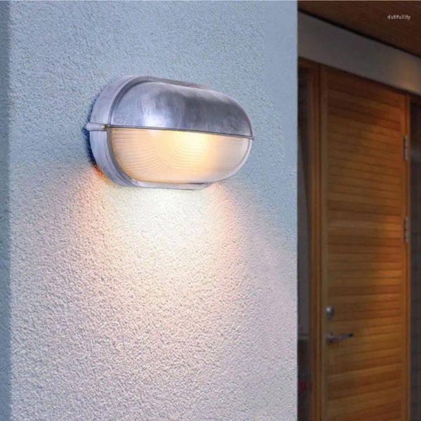 Duvar lambaları retro açık led su geçirmez lamba nem vintage e27 bahçe aplikleri banyo sundurma ev aydınlatma armatürü